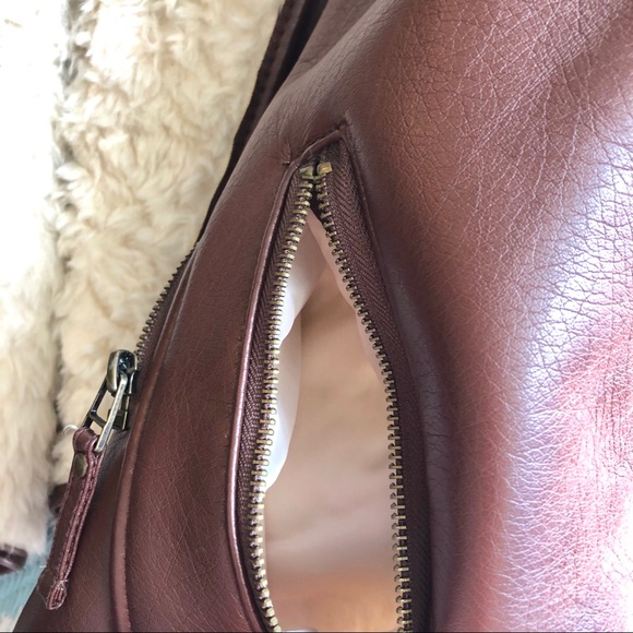 New York & Company Faux Leather Fur Vest - Picture 4 of 7